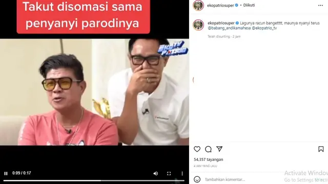 Eko Patrio - Andika Kangen Band (Foto: Instagram/@ekopatriosuper)