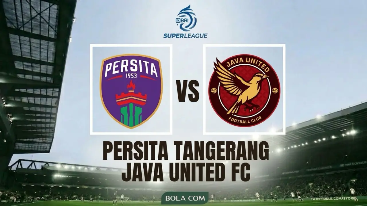 Ilustrasi Persita Tangerang Vs Java United FC, BRi Super League