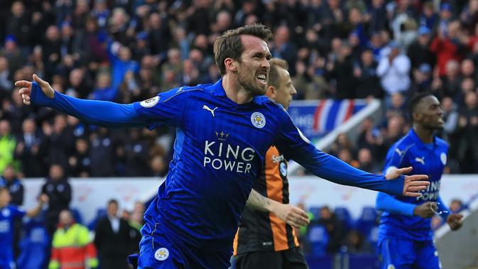 Bek Leicester City, Christian Fuchs. (AFP/Lindsay Parnaby)