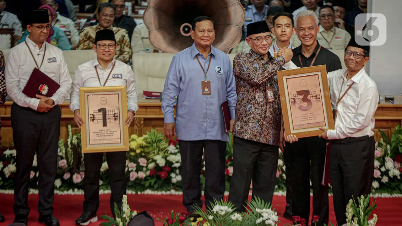 pengundian nomor urut capres-cawapres Pemilu 2024