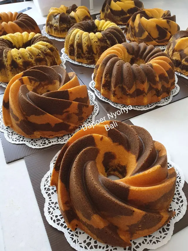 Resep Andalan Seller ManisdanSedap.com, Manfaatkan Putih Telur Jadi Marble Cake Super Lembut