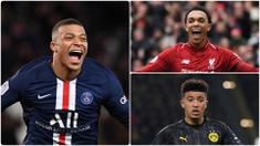 Wonderkid atau pemain muda dengan talenta hebat selalu menjadi incaran klub-klub besar di Eropa, tak ayal pemain dengan status wonderkid ini yang memiliki market value yang sangat tinggi. Berikut Kylian Mbappe dan 5 wonderkid dengan harga transfer selangit. (kolase foto AFP)