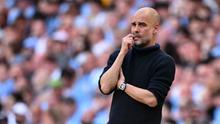 Salah satu target idaman FA untuk menggantikan Gareth Southgate tidak lain adalah Pep Guardiola. Pep sudah dipastikan tidak akan memperpanjang kontraknya di City yang habis di tahun 2025 mendatang. Itulah mengapa FA akan mencoba merayu Pep untuk mau menangani Timnas Inggris. (Oli SCARFF / AFP)