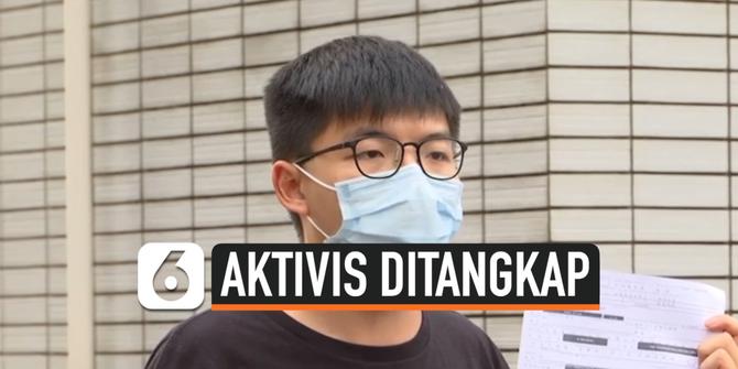 VIDEO: Aktivis Hong Kong Joshua Wong Ditangkap Lagi karena UU Anti-Masker