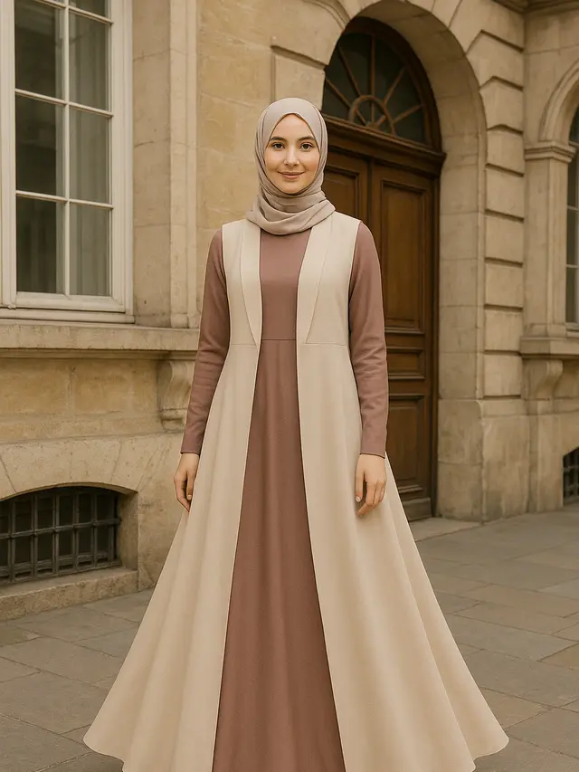 Model Gamis tanpa Lengan, Tampil Elegan dan Stylish