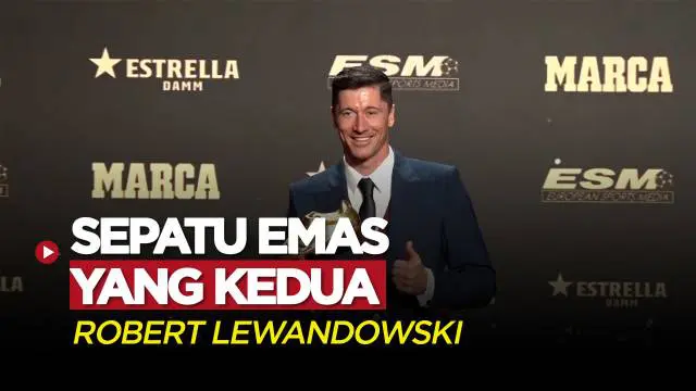 Berita Video, Pemain Barcelona, Robert Lewandowski Raih Sepatu Emas yang Kedua pada Rabu (9/11/2022)