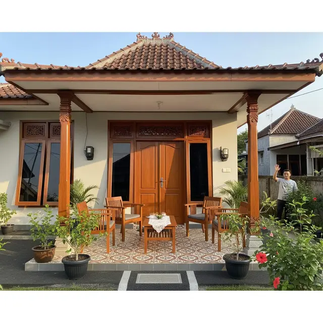 Desain Rumah Kecil Ukuran 6x9 Meter dengan Atap Limasan