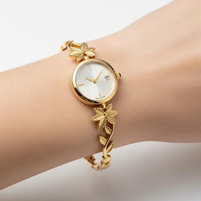 9 Model Gelang Emas Jam Tangan untuk Tangan Kurus, Tampil Elegan