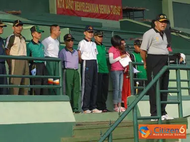 Citizen6, Cimahi: Tujuan dilaksanakan olahraga bersama untuk mempererat tali silaturahmi antara TNI POLRI sewilayah Cimahi, Bandung. (Pengirim: Pendam3)