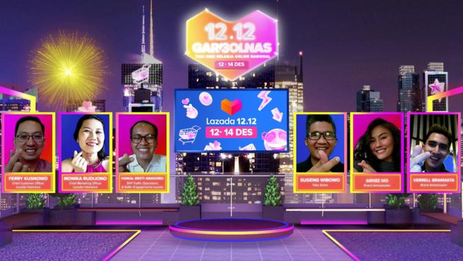 Lazada memersembahkan Tiga Hari Belanja Online Nasional (Garbolnas) pada Harbolnas 12.12 (Liputan6.com/Komarudin)