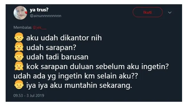 Curhatan Soal Pasangan Posesif Waktu Kerja Ini Bikin Tepuk Jidat