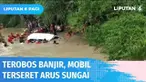 Nekat melintasi banjir meski sudah dilarang oleh warga, sebuah mobil berisi lima orang terseret derasnya arus hingga tenggelam ke sungai. Empat orang penumpang mobil tersebut tewas, sementara sopir berhasil menyelamatkan diri.