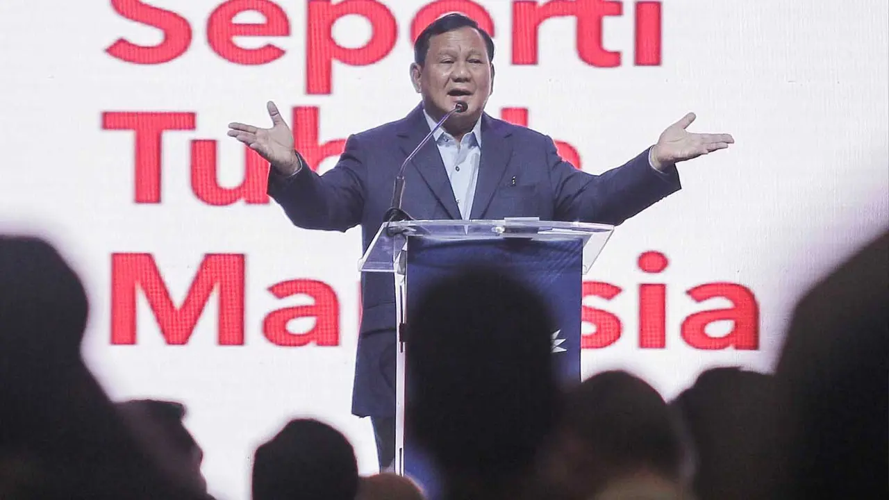 Prabowo Subianto Sampaikan Pandangan di Forum Trimegah Political and Economic Outlook 2024