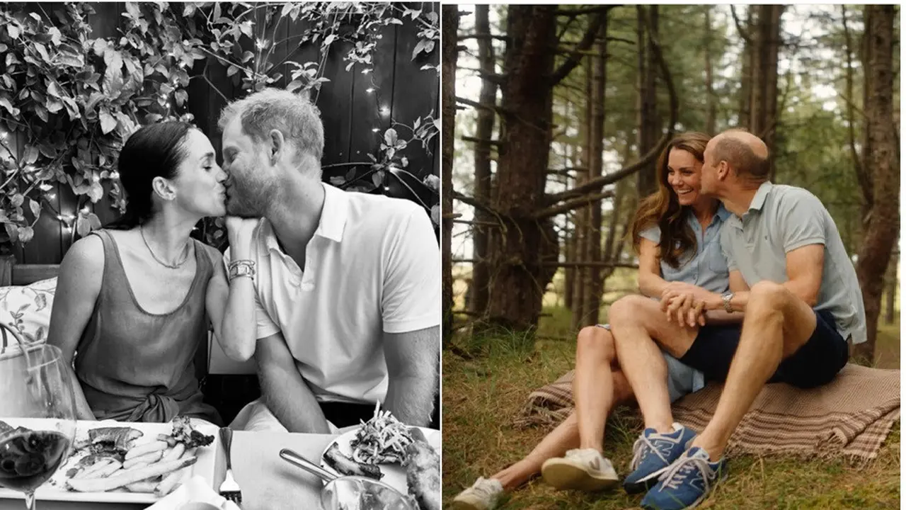 Adu Mesra Foto Valentine, Kate Middleton-Pangeran William versus Meghan Markle-Pangeran Harry