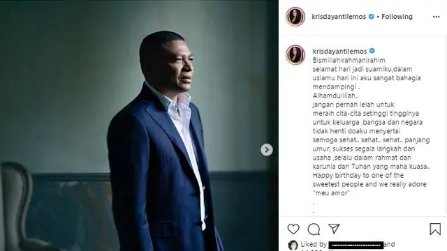 Unggahan Krisdayanti. (Foto: Instagram @krisdayantilemos)