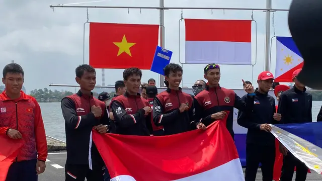 Tim rowing Indonesia di SEA Games 2021