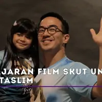 Bintang utama SKUT, Joe Taslim, hadir dalam acara nobar di Blok M Square 21, Jumat (30/6)