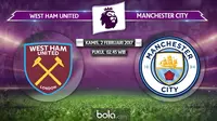 Premier League_West Ham United Vs Manchester City (Bola.com/Adreanus Titus)