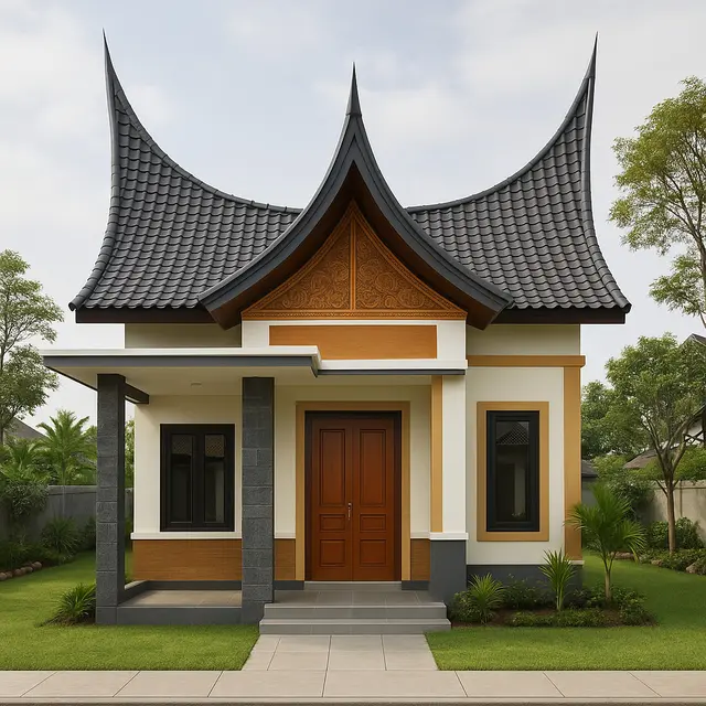 Model Rumah Type 36 Gaya Tradisional Modern