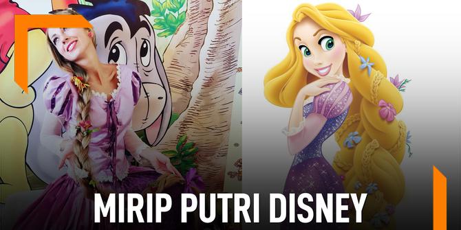VIDEO: Mirip Putri Disney, Wanita Ini Tak Potong Rambut 28 Tahun