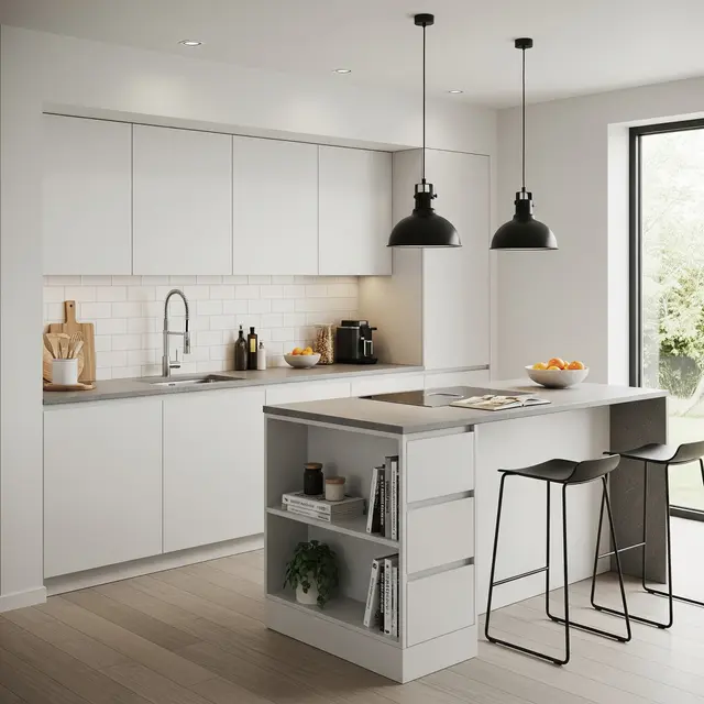 Dapur Cantik Model Dapur Minimalis Modern Terbaru (Image by Gemini AI)