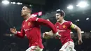 Manchester United berhasil meraih kemenangan dramatis 3-2 atas Atalanta di matchday ketiga Grup F Liga Champions. (AP/Martin Rickett)