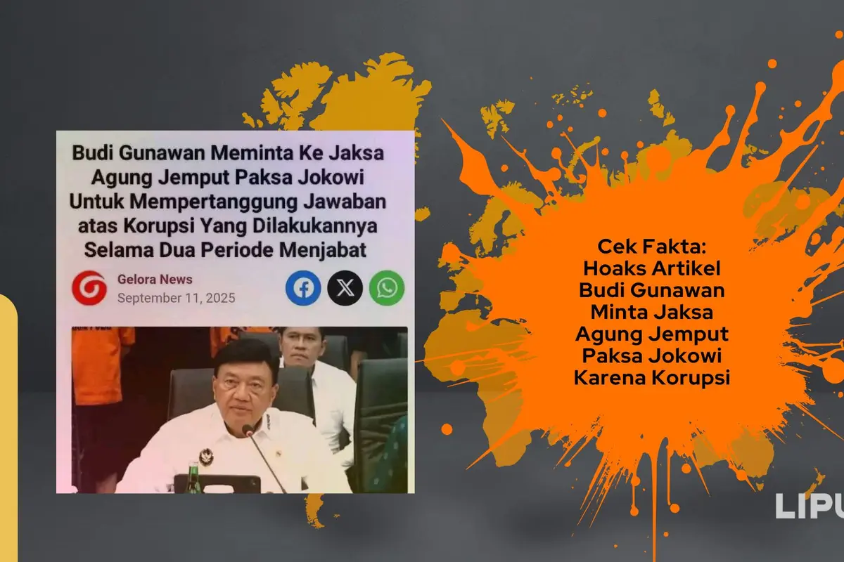 Cek fakta artikel Budi Gunawan minta Jaksa Agung jemput paksa Jokowi