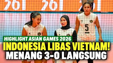 Timnas voli putri Indonesia sukses menundukkan Vietnam dengan skor 3-0 (25-20, 25-21, 25-18) pada pertandingan Asian Games Aichi-Nagoya 2026 di Okazaki Chuo Sogo Park Gymnasium, Jepang, Senin (21/9/2026). Kemenangan ini memastikan langkah Garuda ke p...