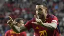 Spanyol akan menghadapi Kroasia di partai final UEFA Nations League 2023. La Furia Roja lolos ke partai puncak usai kalahkan Italia 2-1 pada pertandingan semifinal. (AP Photo/Martin Meissner)