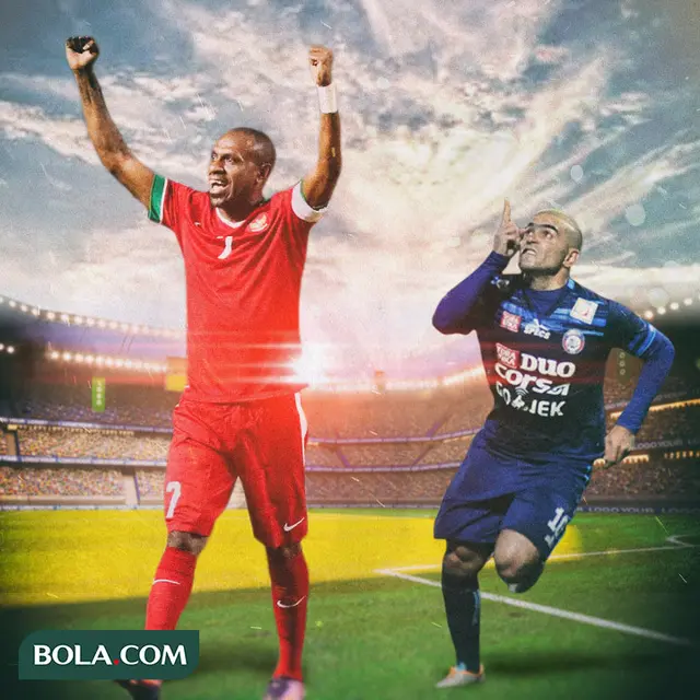 Adu Hebat Boaz Solossa dengan Cristian Gonzales