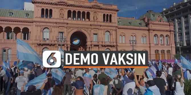VIDEO: Warga Argentina Unjuk Rasa terhadap Penanganan Vaksin Covid-19