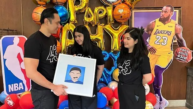 Momen Perayaan Ulang Tahun AHY yang Ke-43. (Sumber: Instagram/agusyudhoyono)