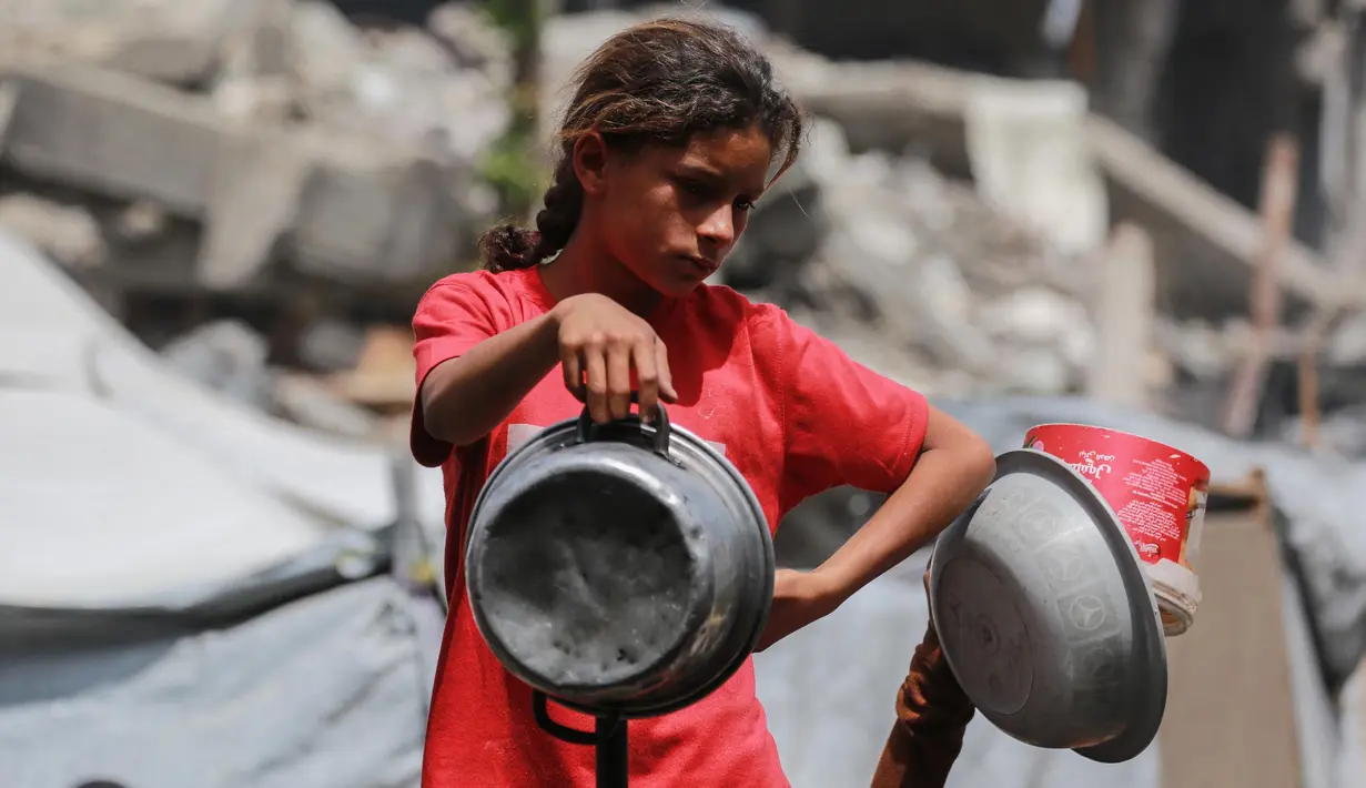 OCHA menyerukan segera diakhirinya blokade bantuan oleh Israel yang telah berlangsung selama lebih kurang sembilan minggu di Jalur Gaza. (Bashar TALEB/AFP)