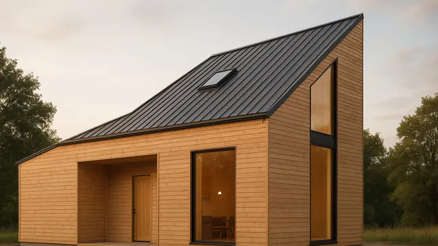 7 Desain Rumah Kayu Modern dengan Atap Unik, Perpaduan Natural dan Futuristik