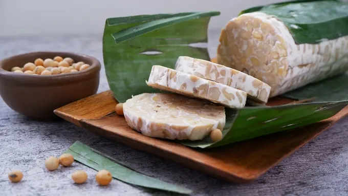 tempe mentah kacang kedelai