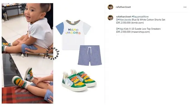 Terlihat Sederhana, 10 Koleksi Baju Rayyanza Ini Ditaksir Capai Jutaan Rupiah