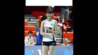Altynbekova Sabina, from the Kazakhstan National Volleyball Team (9gag.com)