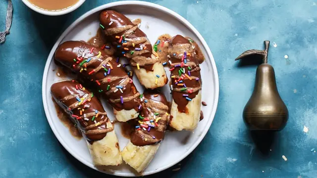 cara membuat pisang coklat