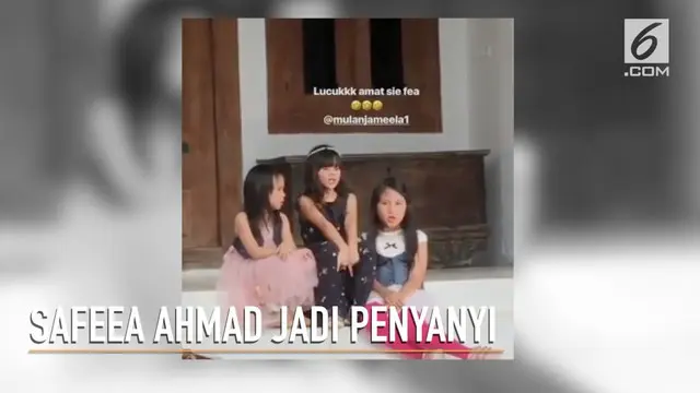 Mengikuti jejak orangtuanya yang musisi, Safeea Ahmad menjadi penyanyi dengan membuat video klip berjudul 'Havana'.