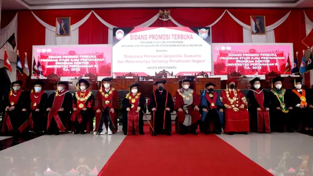 Sejumlah menteri kabinet mengapresiasi Teori Geopolitik Soekarno yang menjadi substansi disertasi Sekjen PDIP Hasto Kristiyanto.