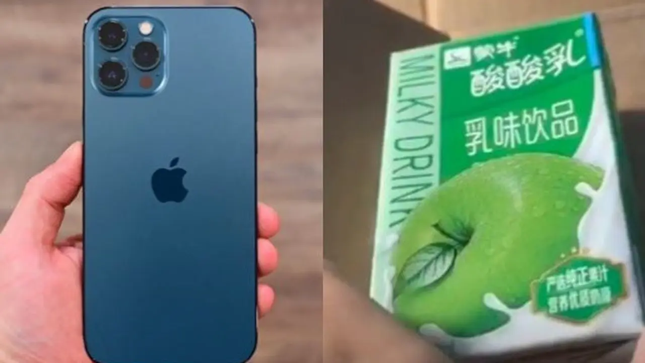 Beli iPhone 12 Pro Max di Online, Wanita Ini Malah Dapat Minuman Rasa Apel
