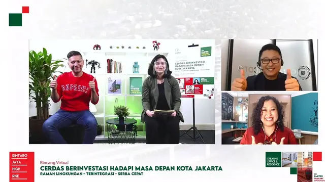 Tangkapan layar suasana konferensi pers virtual bersama Gading Marten.