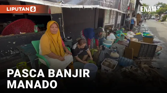 BANJIR MANADO SUDAH MULAI SURUT, WARGA KESULITAN BERSIHKAN RUMAH MEREKA, KENAPA?