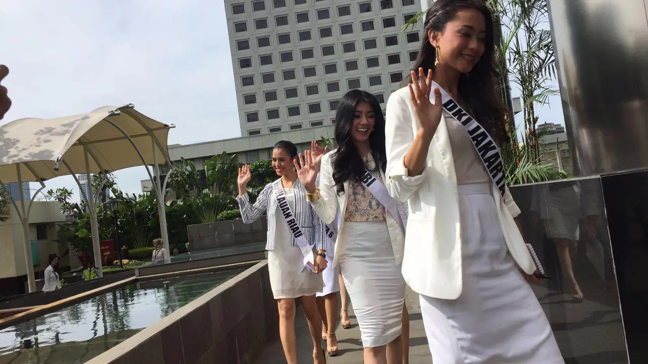 Finalis Putri Indonesia menyambangi Gedung KPK
