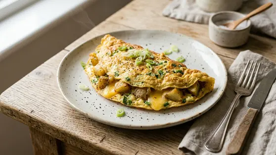 Resep Telur Dadar Isi Kentang dan Keju, Gurih dan Mengenyangkan