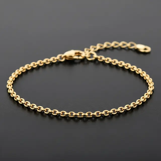 Gelang Emas Gram Kecil Kombinasi Rantai (Image by Gemini AI)