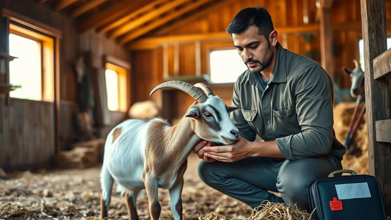 ciri-ciri kambing sakit