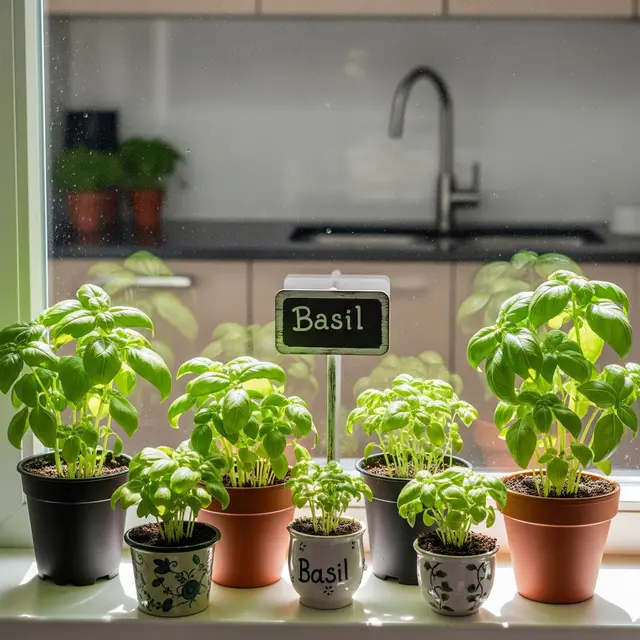 Cara Membuat Kebun Basil Mini di Jendela Dapur