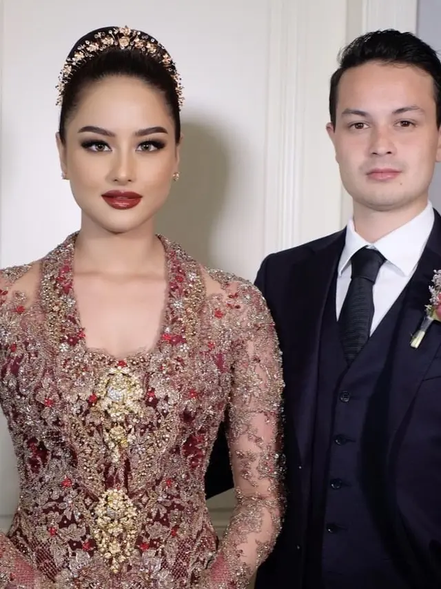 Potret Makeup Glamor Amanda Khairunnisa di hari pernikahan, @bennusorumba