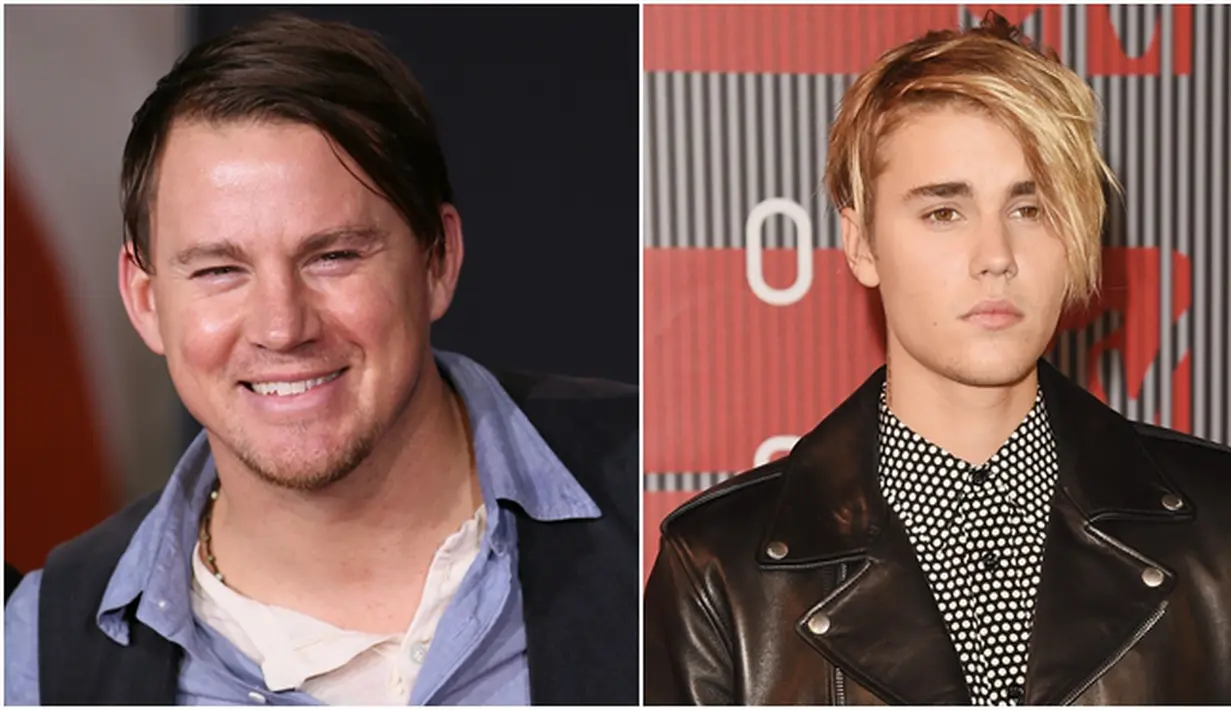 Beberapa orang menyebut gaya rambut Channing Tatum tampak seperti emoji di aplikasi Skype. Editor New York Magazine Kyle Buchanan bersuara di Twitter, “Apakah..Bieber mendandani Tatum untuk menjadi seperti ini?” (AFP/Bintang.com)